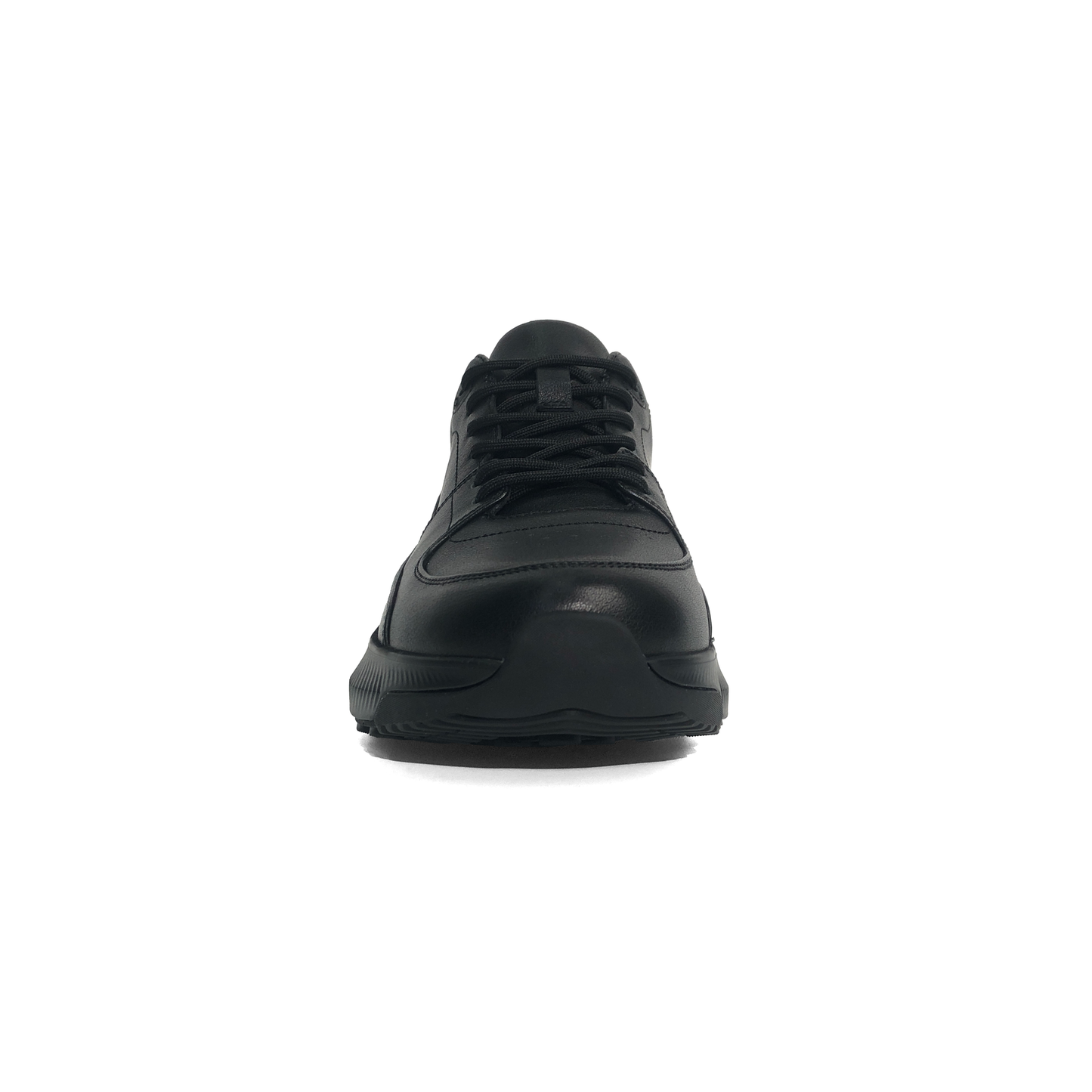 LAILE Full Grain Smooth Leather Support Walking Sneakers
