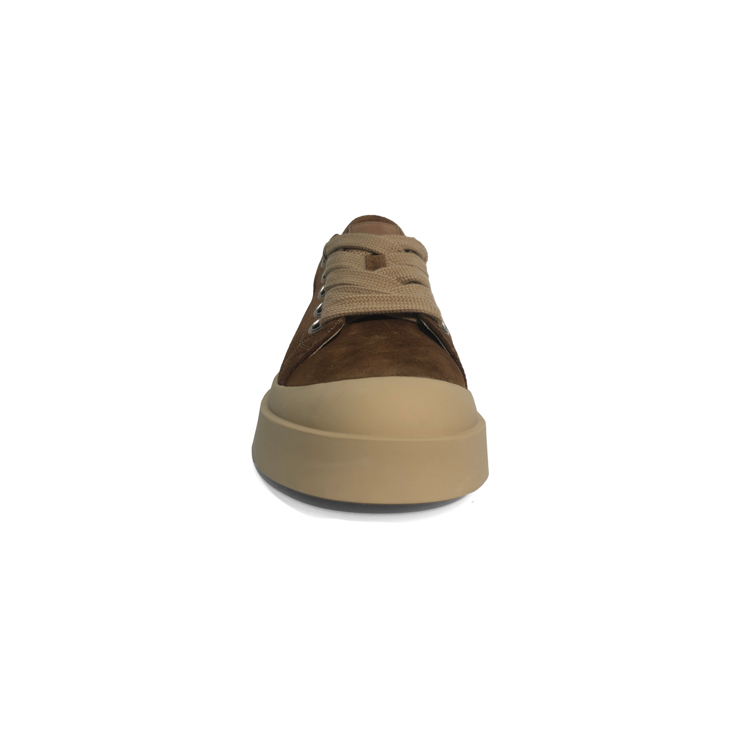 Laile Minimal Retro Suede Stacked Platform Sneaker 