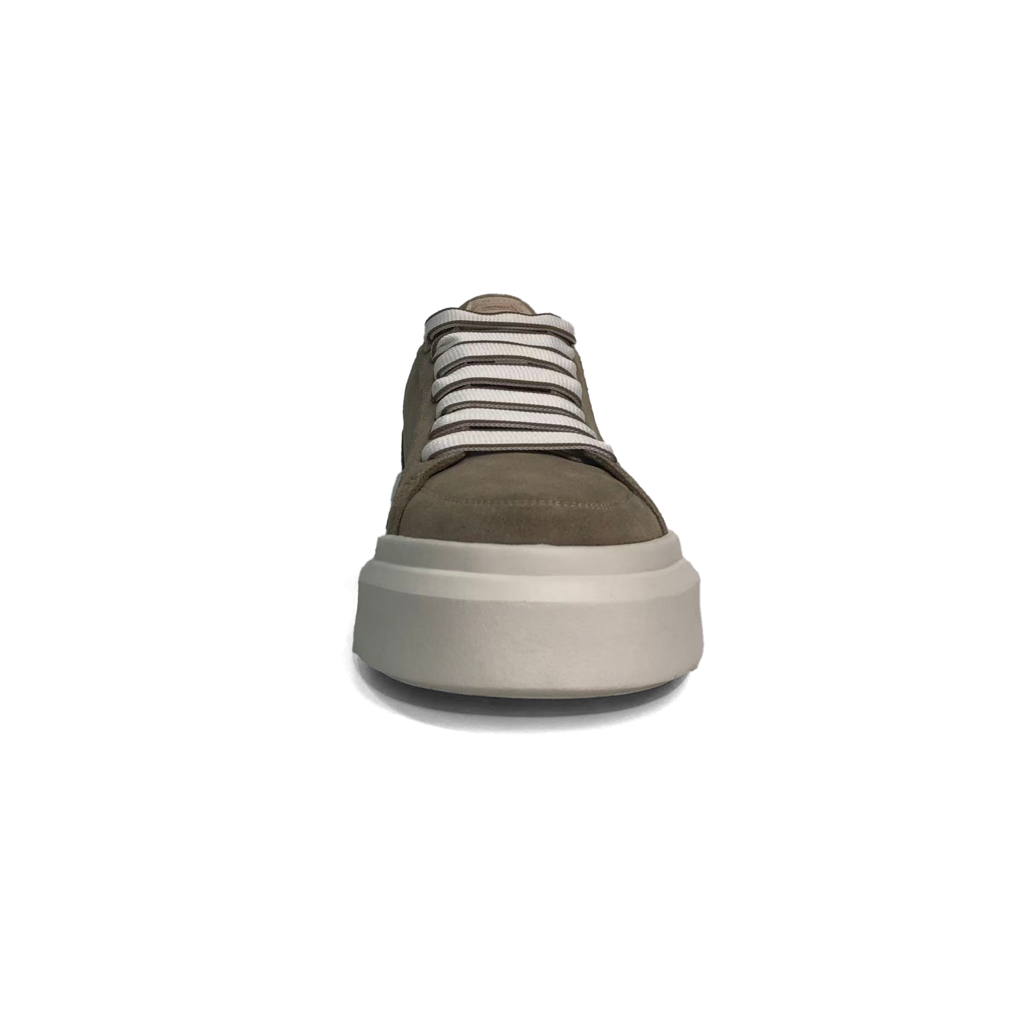 LAILE Matte Nubuck Suede Double Stack Platform Skate Sneakers
