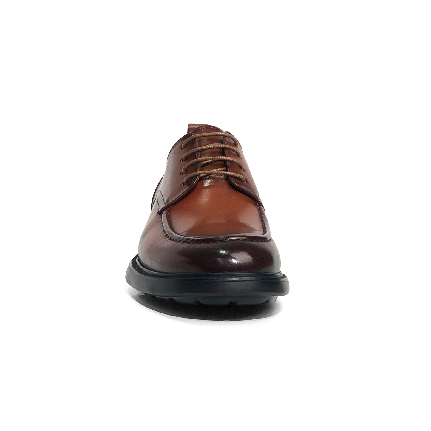 LAILE Hand Gradient Burnished Split Apron Derby Dress Shoes