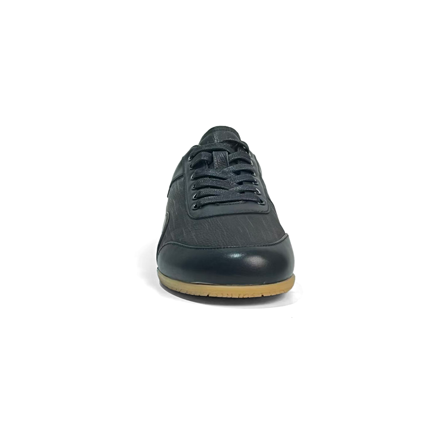 LAILE Dual Grain Full Leather Flat Gum Sole Retro Trainers
