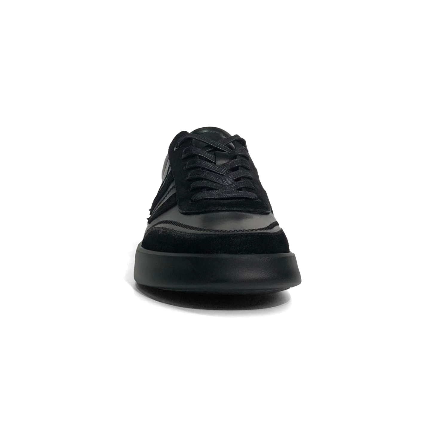 LAILE Contrast Dual Material Flat Thick Sole Business Casual Trainers
