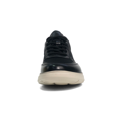 LAILE Leather Mesh Hybrid Sport-Dress Walking Sneakers