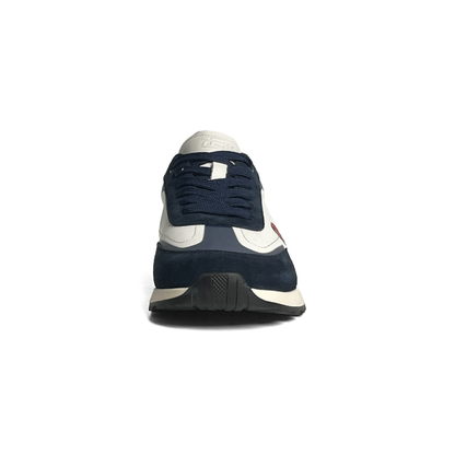 LAILE Dual Material Suede & Polished Leather Vintage Platform Trainers