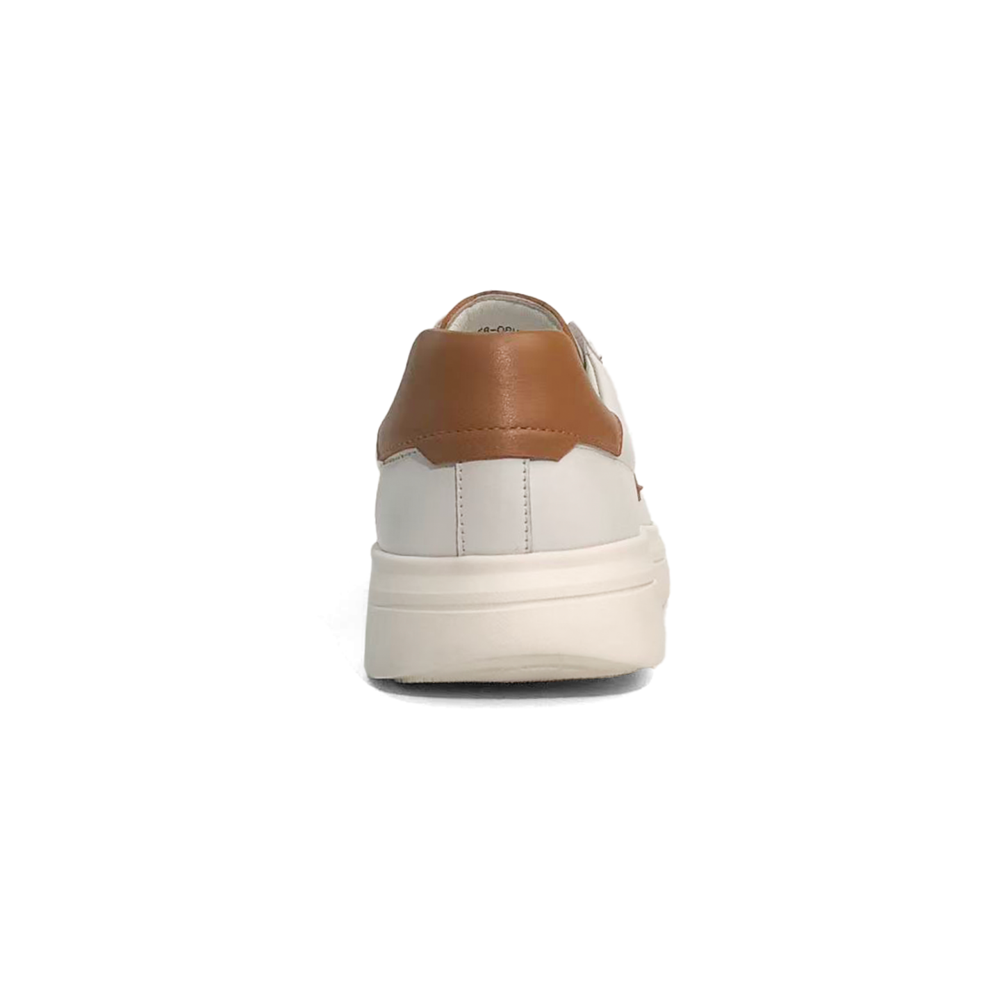 LAILE Polished Full Grain Leather Slip-On Platform Sneakers