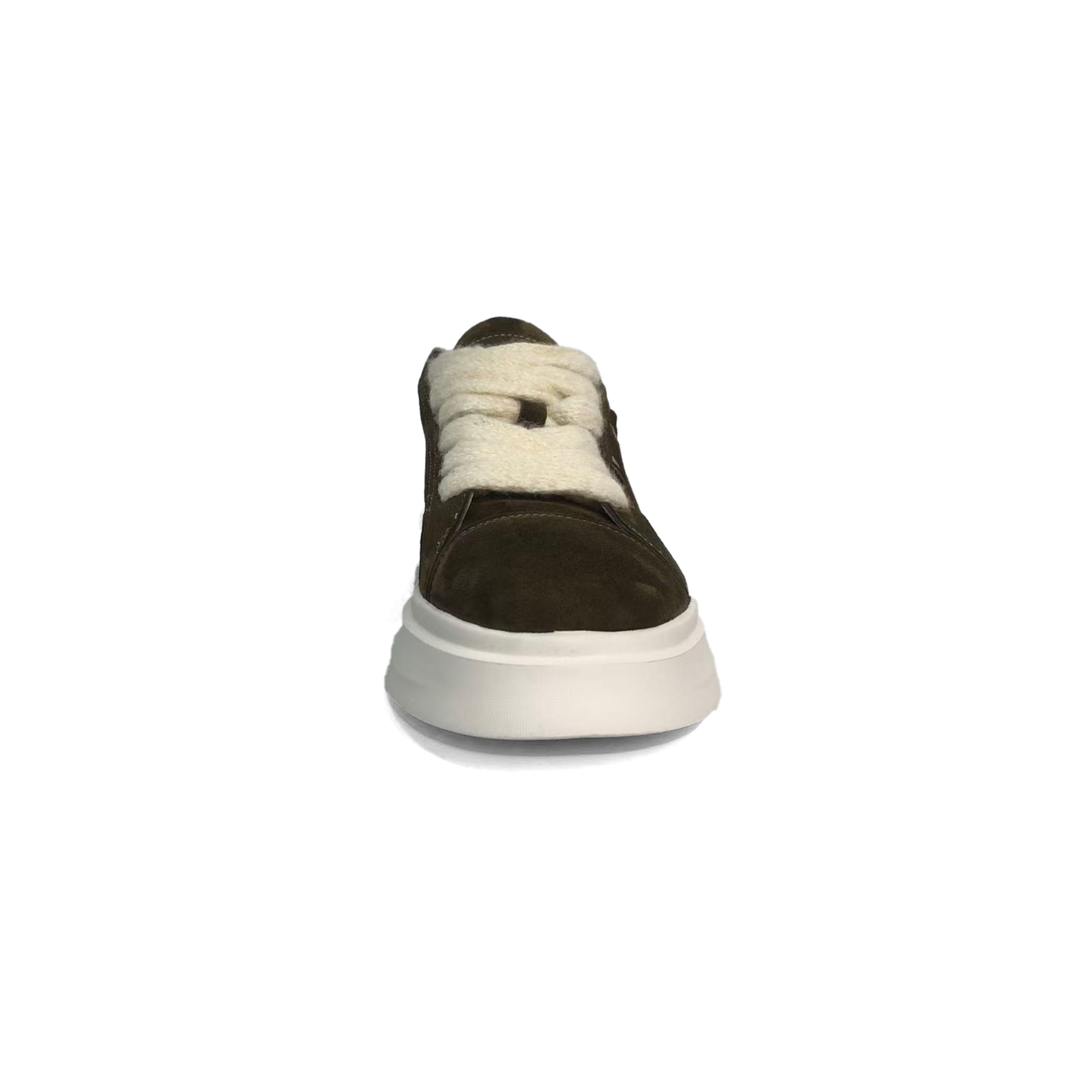 LAILE Hybrid Fabric Suede Toe Cap Platform Skate Sneakers
