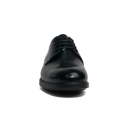 LAILE Mirror Polished Plain Toe Derby Dress Shoes