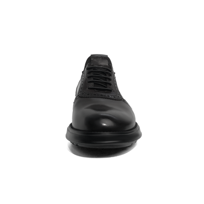 Black Brogue Wingtip Hybrid Oxford Shoes