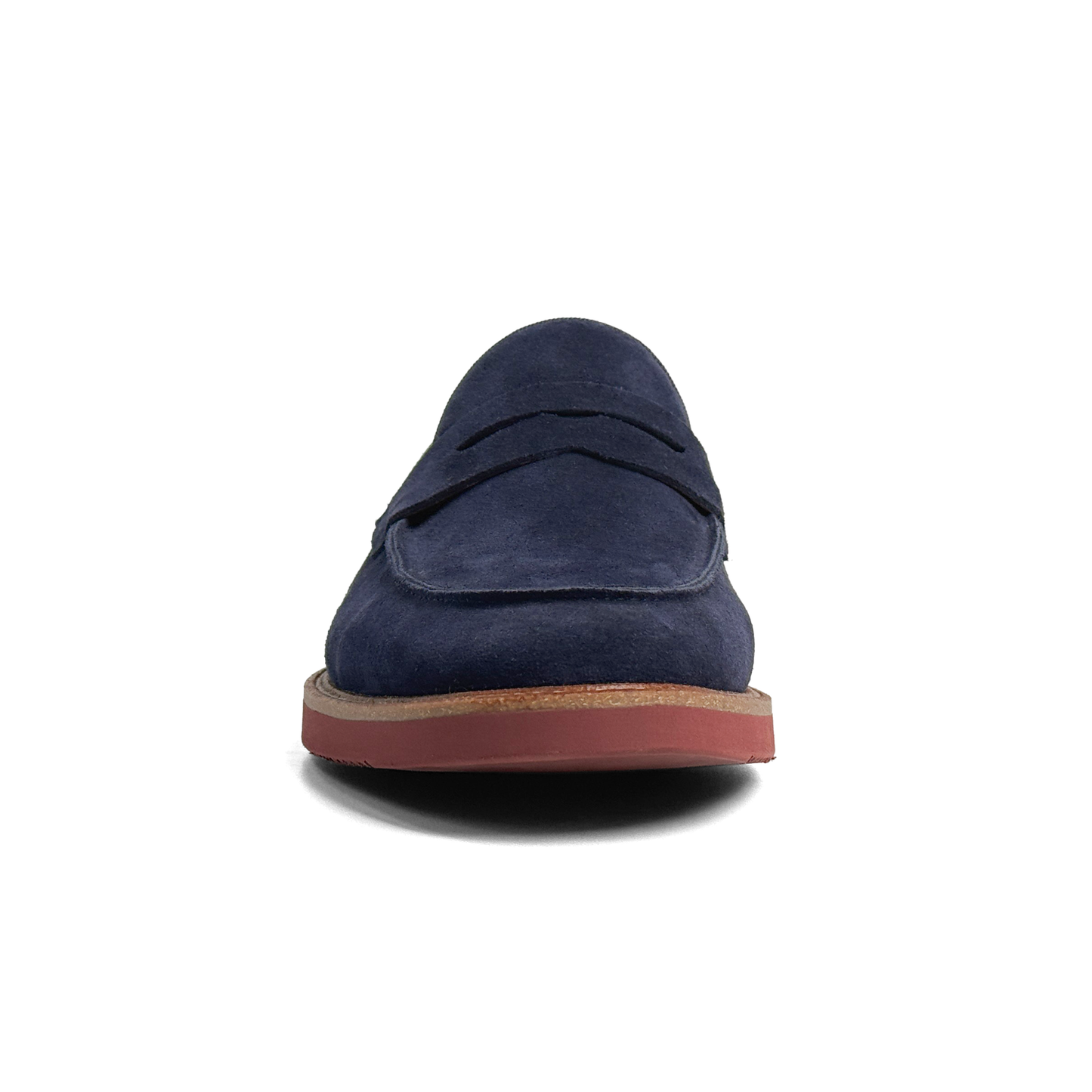 LAILE Matte Nubuck Suede Penny Slip-On Loafers