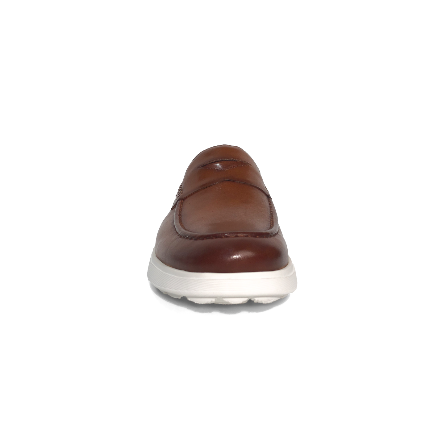 LAILE Gloss Burnished Penny Loafer Slip-On Trainers