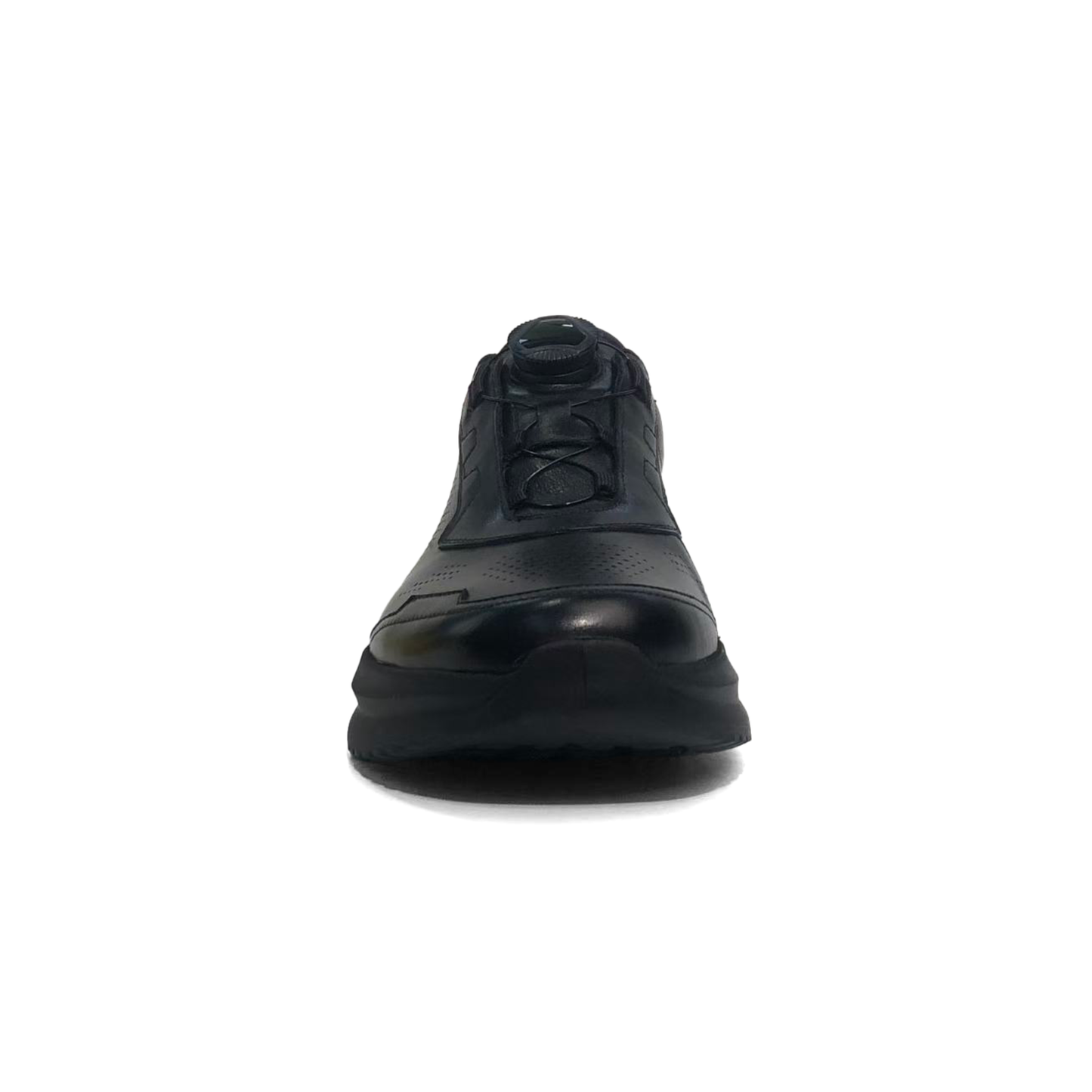 LAILE Polished Full Grain Leather Air Cushion Walking Sneakers