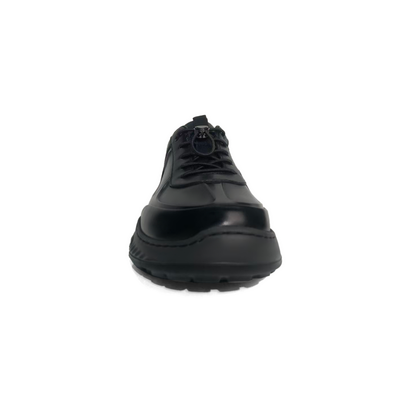 LAILE Polished Full Grain Leather Chunky Performance Sneakers