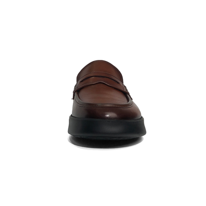 LAILE Hand Antiqued Penny Slip-On Loafers