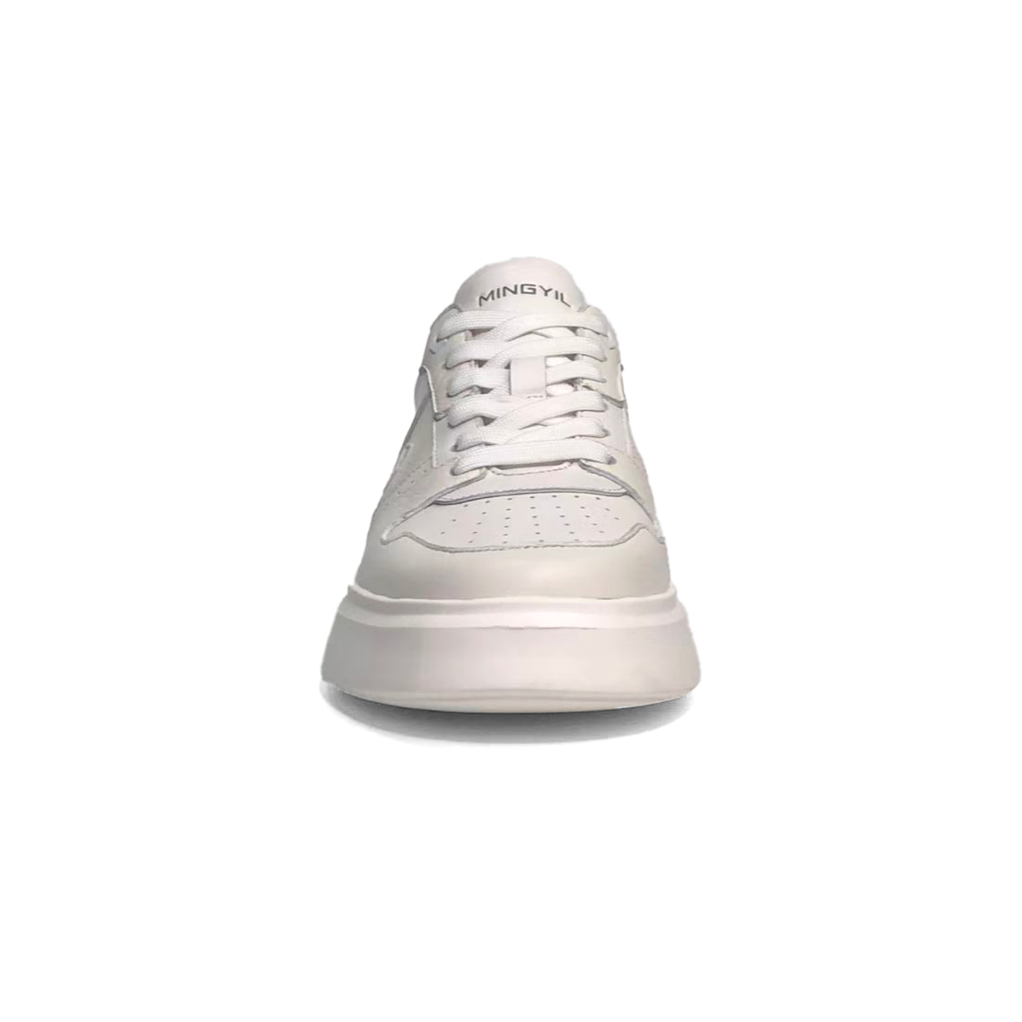 LAILE Pebble Grain Leather Hybrid Platform Skate Sneakers