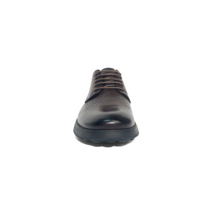 LAILE Polished Micro Perforated Plain Toe Oxford Trainers