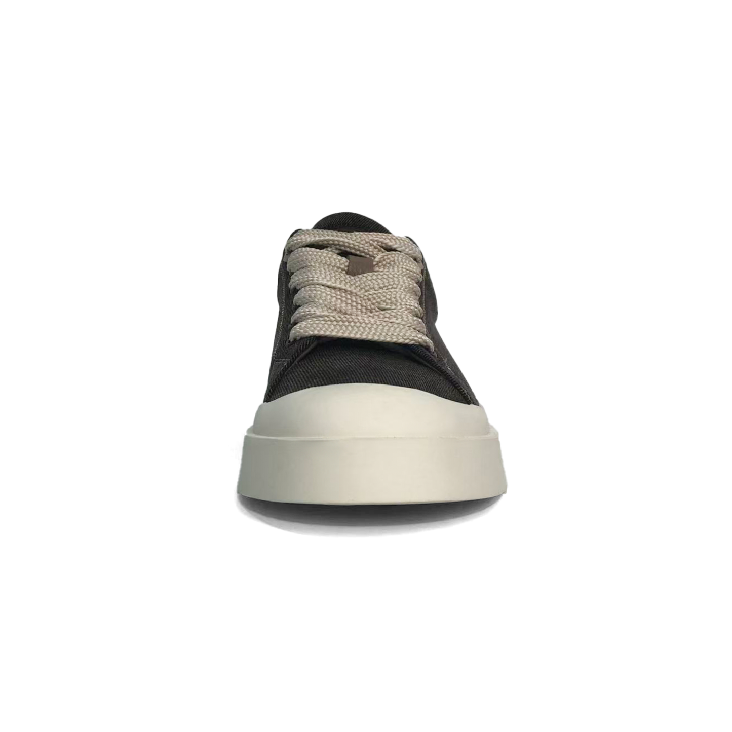 LAILE Heavy Raw Denim Canvas Platform Skate Sneakers