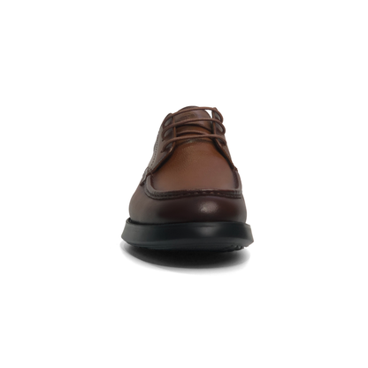 Laile Full Grain Cowhide Moccasin Stitch Lace-Up Dress Shoes