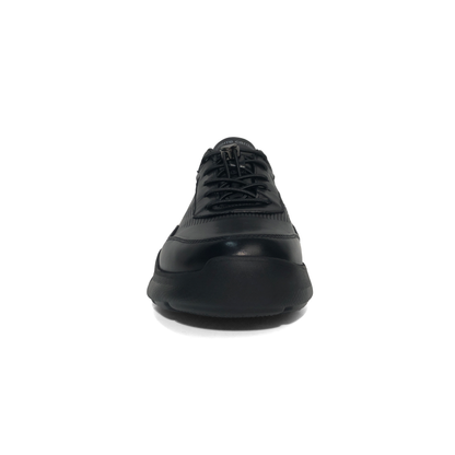 LAILE Matte Full Grain Auto Toggle Chunky Air Pocket Platform Trainers