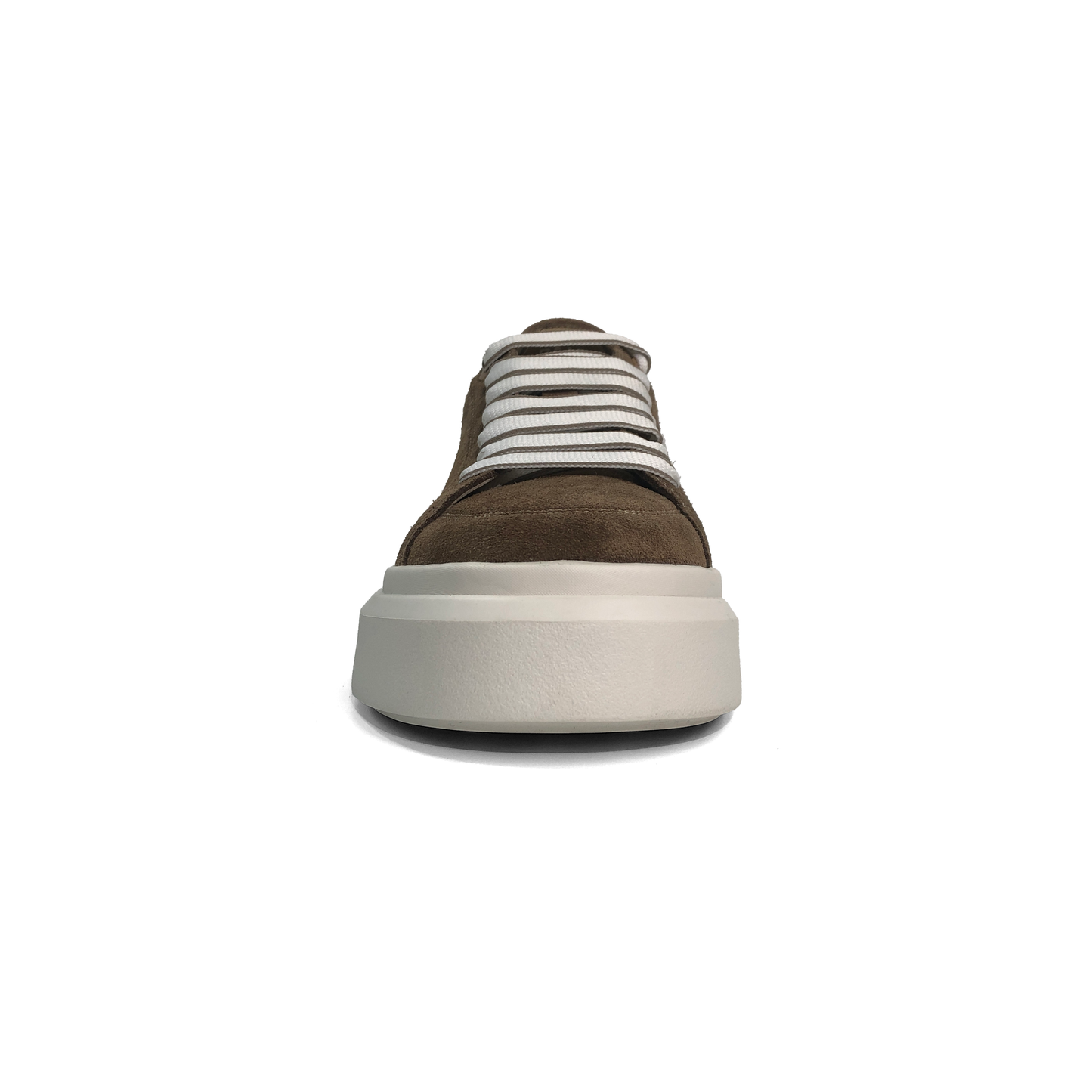 LAILE Matte Nubuck Suede Double Stack Platform Skate Sneakers
