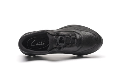 LAILE Men’s First Layer Cowhide Thick Sole Casual Sneakers