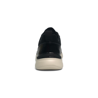 LAILE Leather Mesh Hybrid Sport-Dress Walking Sneakers