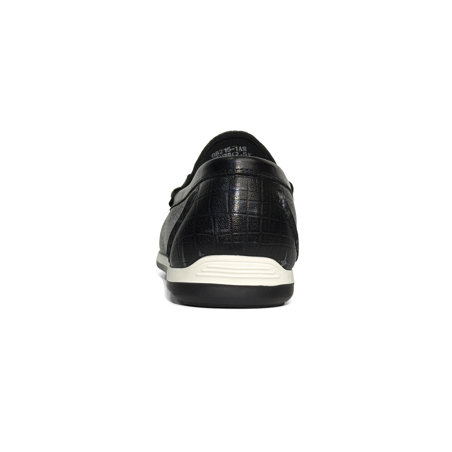 LAILE Iridescent Croc Embossed Leather Slip-On Loafers