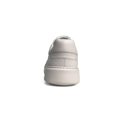 LAILE Smooth Full Grain Leather Platform Business Sneakers