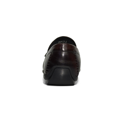 LAILE Full Grain Croc Print Leather Loafers
