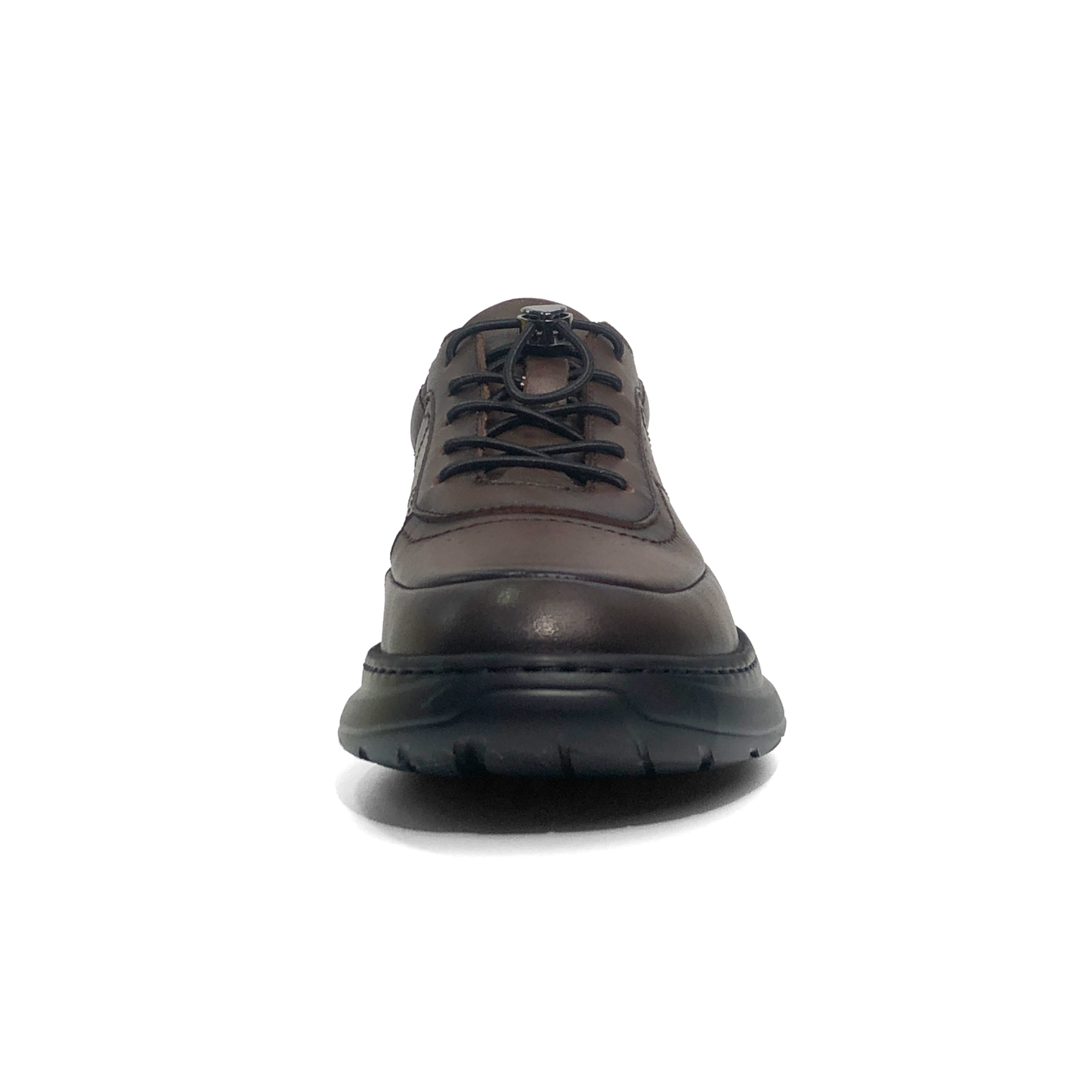 LAILE Breathable Punch Detail Leather Casual Shoes