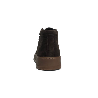 LAILE Matte Nubuck Moc Toe Two-Eye Chukka Ankle Boots