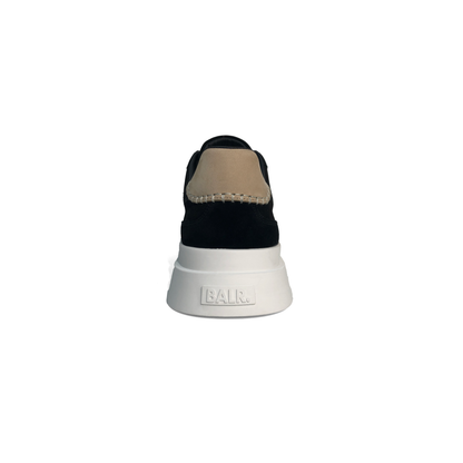 LAILE Matte Nubuck Contrast Heel Cap Platform Skate Sneakers