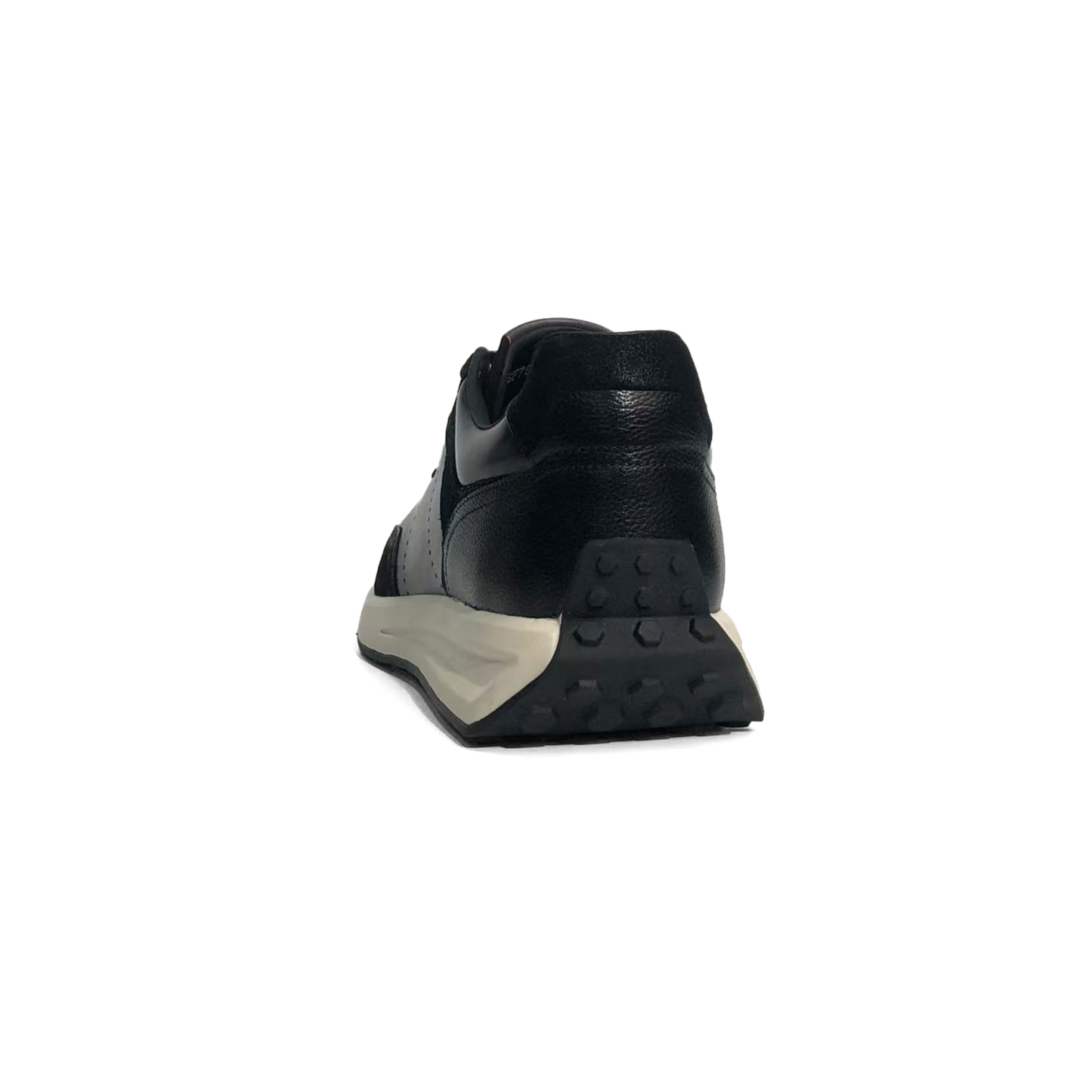 LAILE Hybrid Gloss Leather & Matte Nubuck Retro Runner Trainers