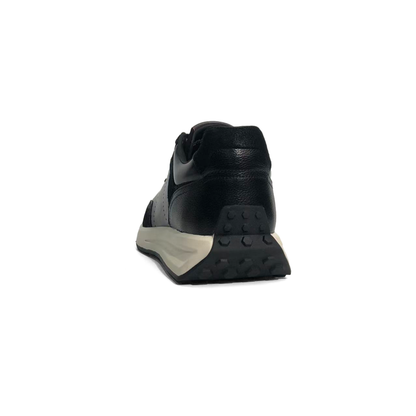 LAILE Hybrid Gloss Leather & Matte Nubuck Retro Runner Trainers