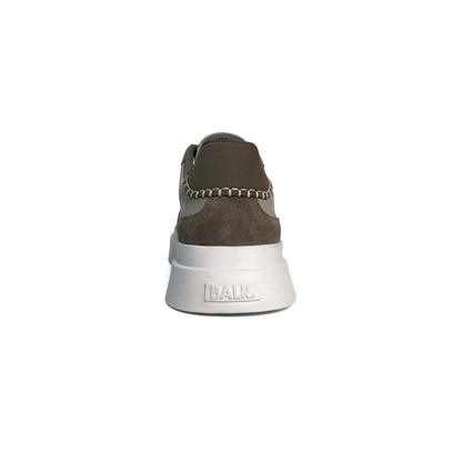 LAILE Dual Tone Nubuck Contrast Panel Platform Skate Sneakers
