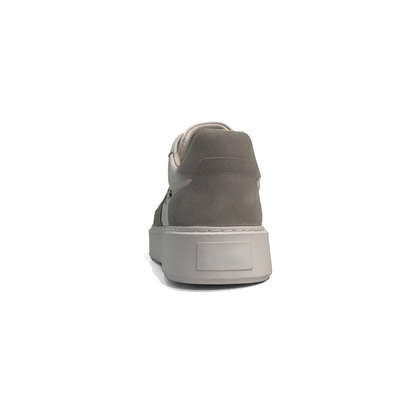 LAILE Hybrid Smooth Leather & Matte Nubuck Platform Skate Sneakers