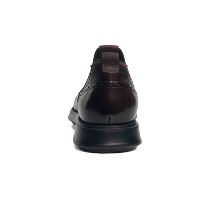 Black Brogue Wingtip Hybrid Oxford Shoes