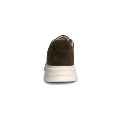 LAILE Hybrid Fabric Suede Toe Cap Platform Skate Sneakers