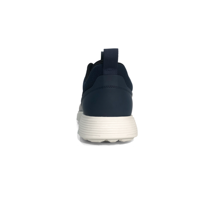LAILE Grid Woven Mesh Hybrid Leather Low Platform Business Trainers