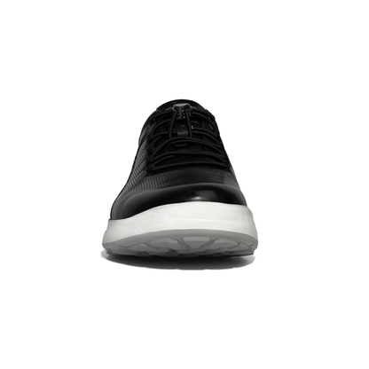 LAILE UrbanEase Men’s Leather Mesh Sneakers – Lightweight, Breathable, Shock-Absorbing Comfort for Everyday City Living