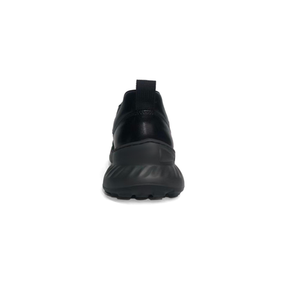 LAILE Polished Full Grain Leather Chunky Performance Sneakers