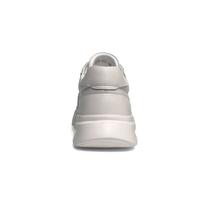 LAILE Pebble Grain Leather Hybrid Platform Skate Sneakers