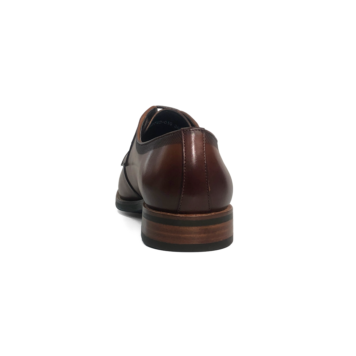 LAILE Gradient Antiqued Calfskin Four-Eye Lace-Up Derby Shoe