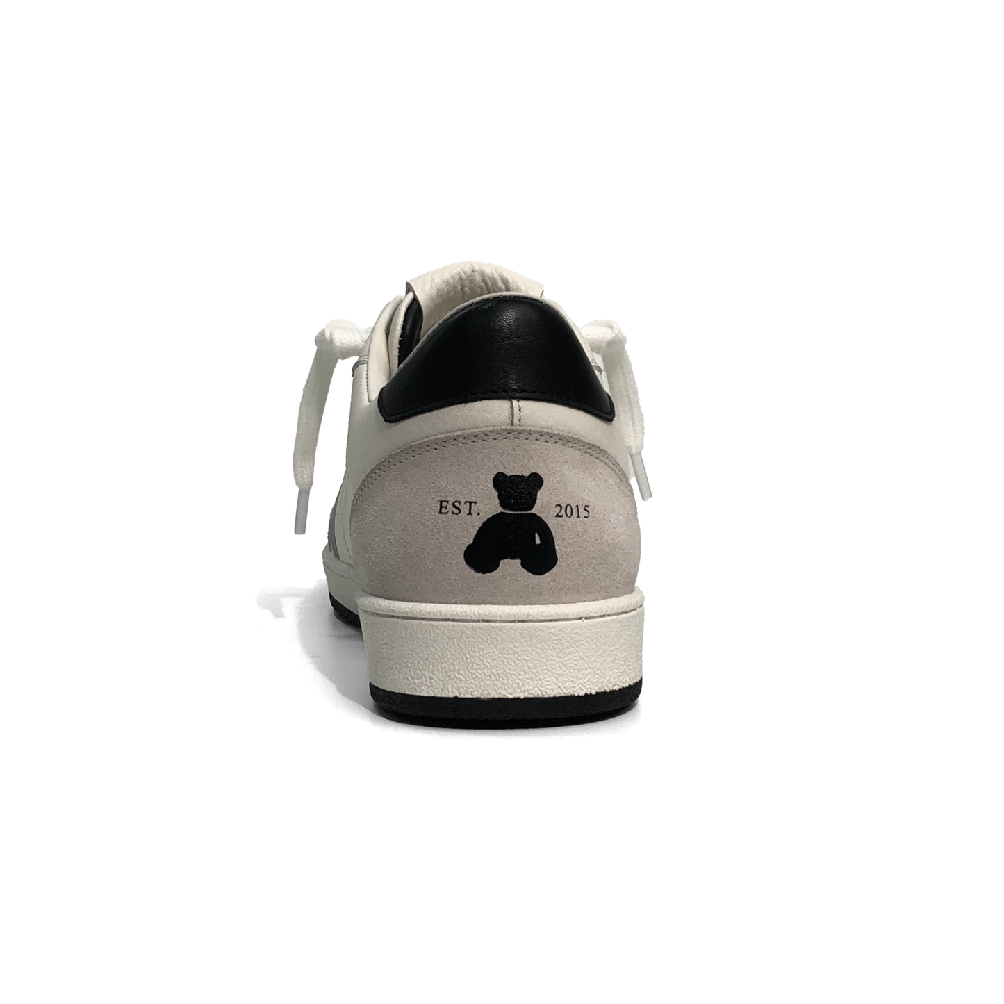LAILE Pebble Grain Leather & Matte Nubuck Hybrid Low-Top Court Sneakers