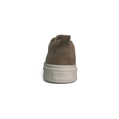 LAILE Matte Nubuck Suede Double Stack Platform Skate Sneakers