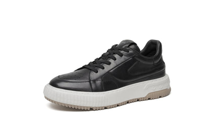 LAILE Leather Classic Versatile Low-Top Sneakers for Men - Shock-absorbing, Lightweight, and Breathable.