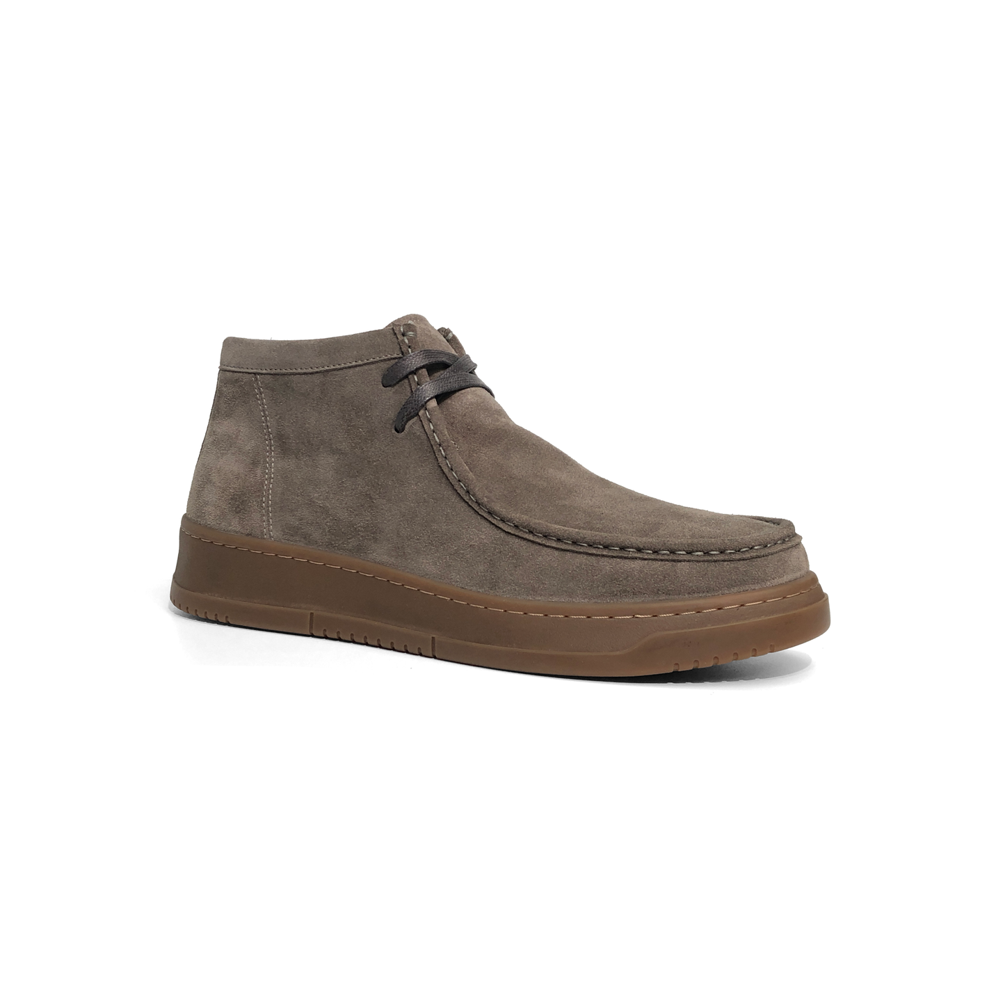 LAILE Matte Nubuck Moc Toe Two-Eye Chukka Ankle Boots