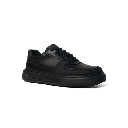 LAILE Smooth Gloss Cowhide Low Top Sport-Dress Board Shoe