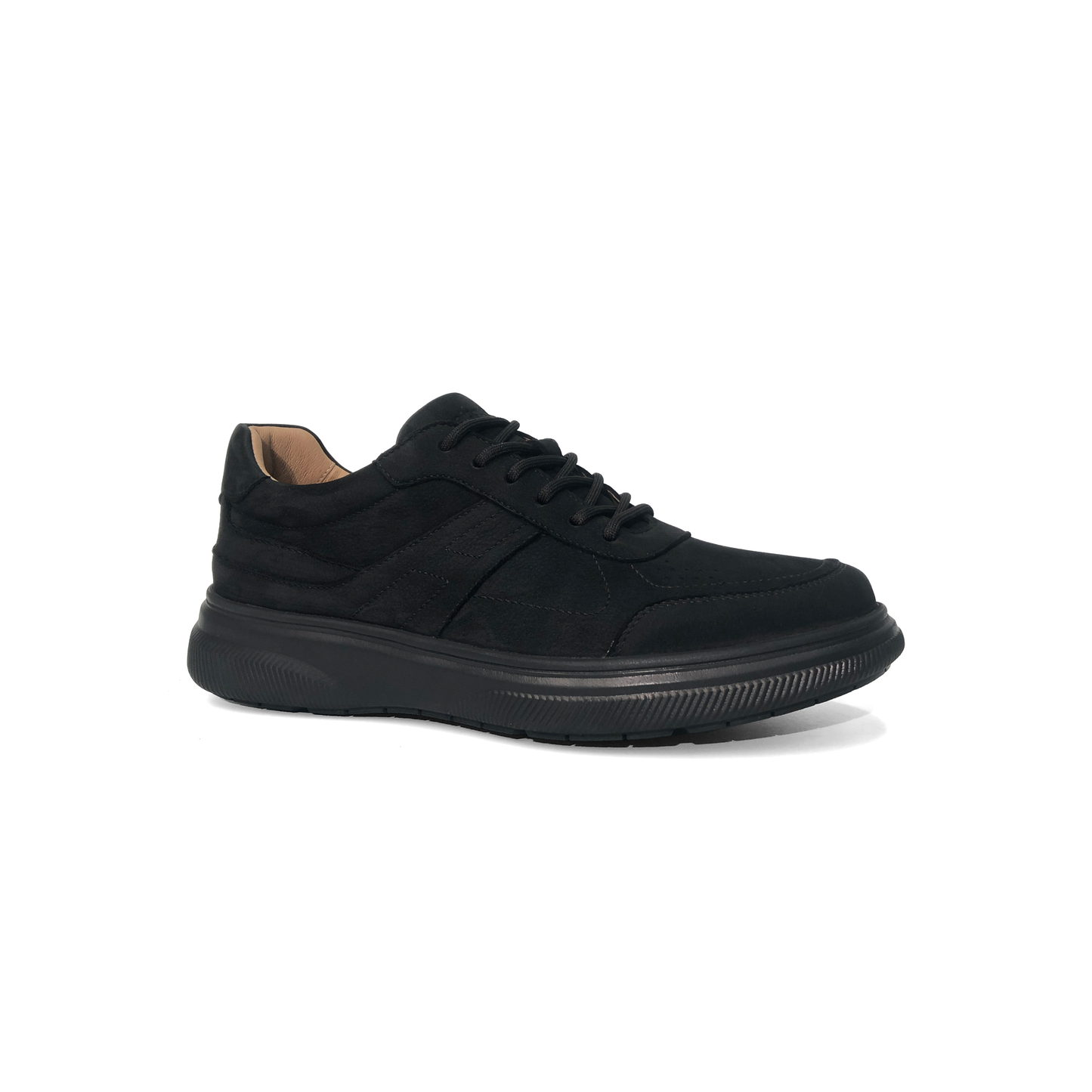 LAILE Full Matte Nubuck Geometric Stitch Hybrid Walk Trainers