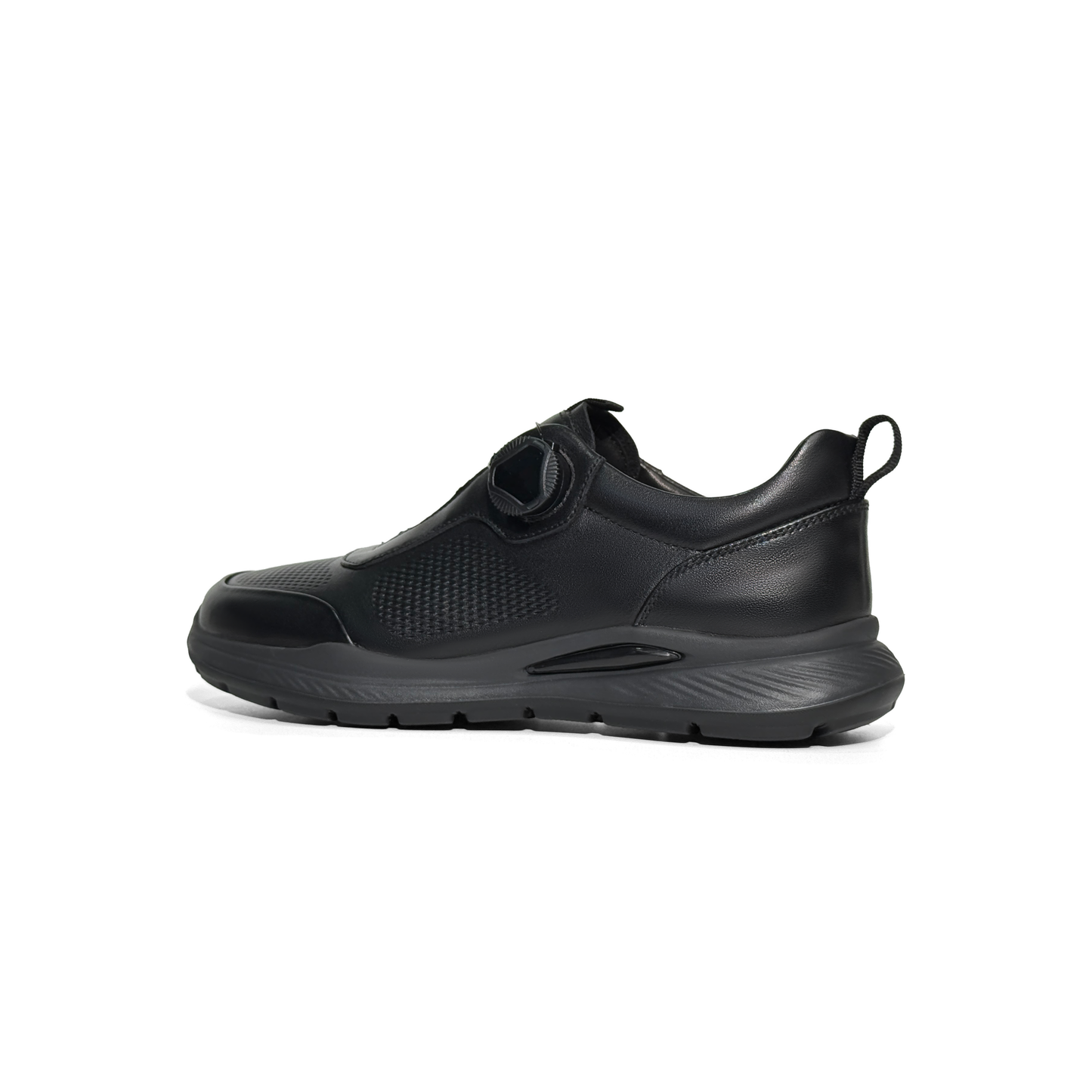 LAILE 2025 New Model Rotating Buckle Men’s Shoes, Soft Genuine Leather Upper, Business-Style Sneakers.