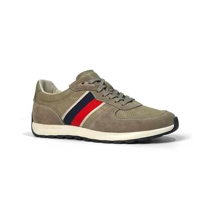 LAILE Monogram Jacquard Striped Air Cushion Platform Trainers